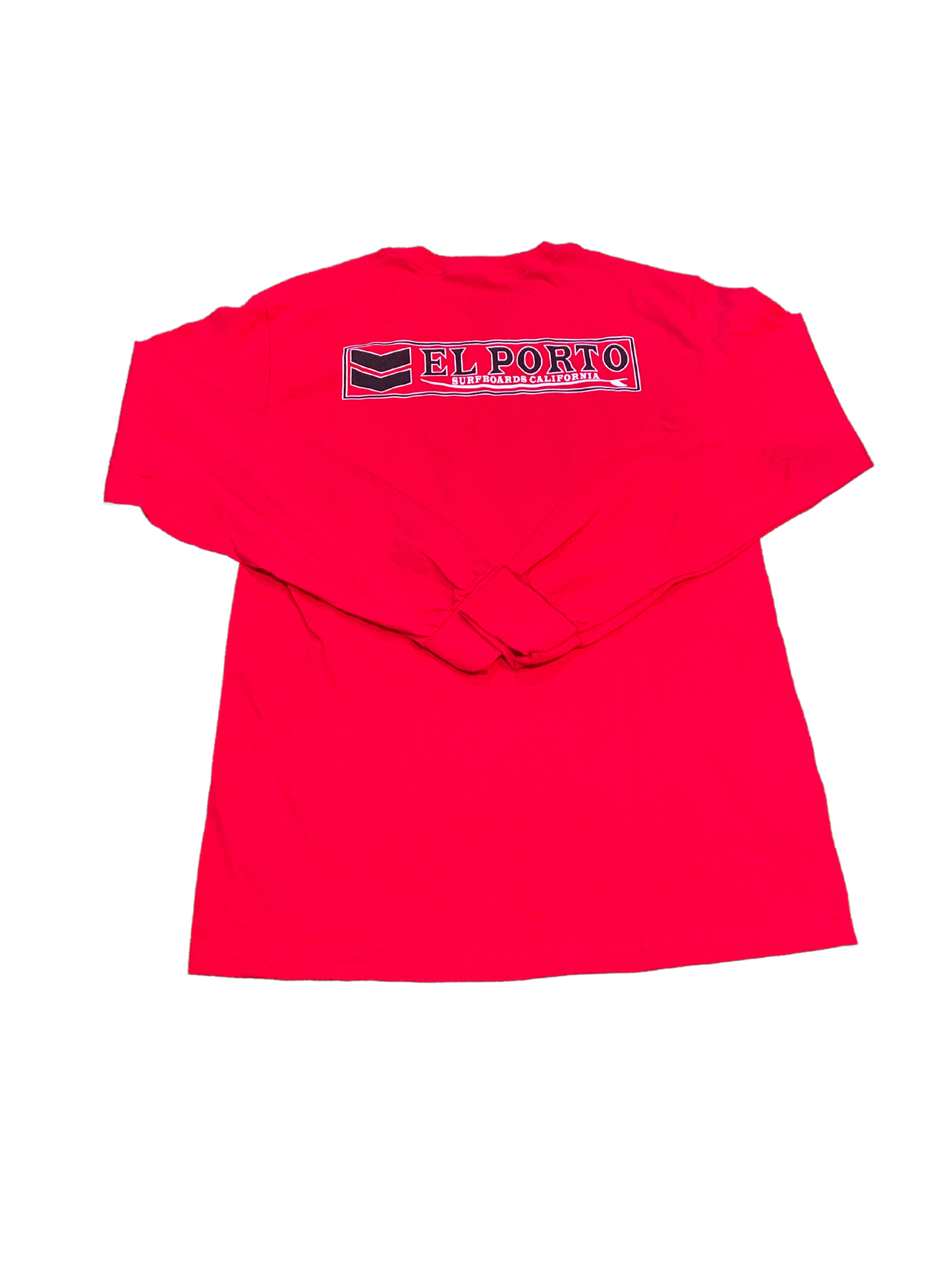 El Porto Surf Shop Chevron Long Sleeve Red