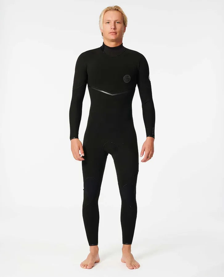 MENS: E-bomb 4/3mm C/Zip BLACK