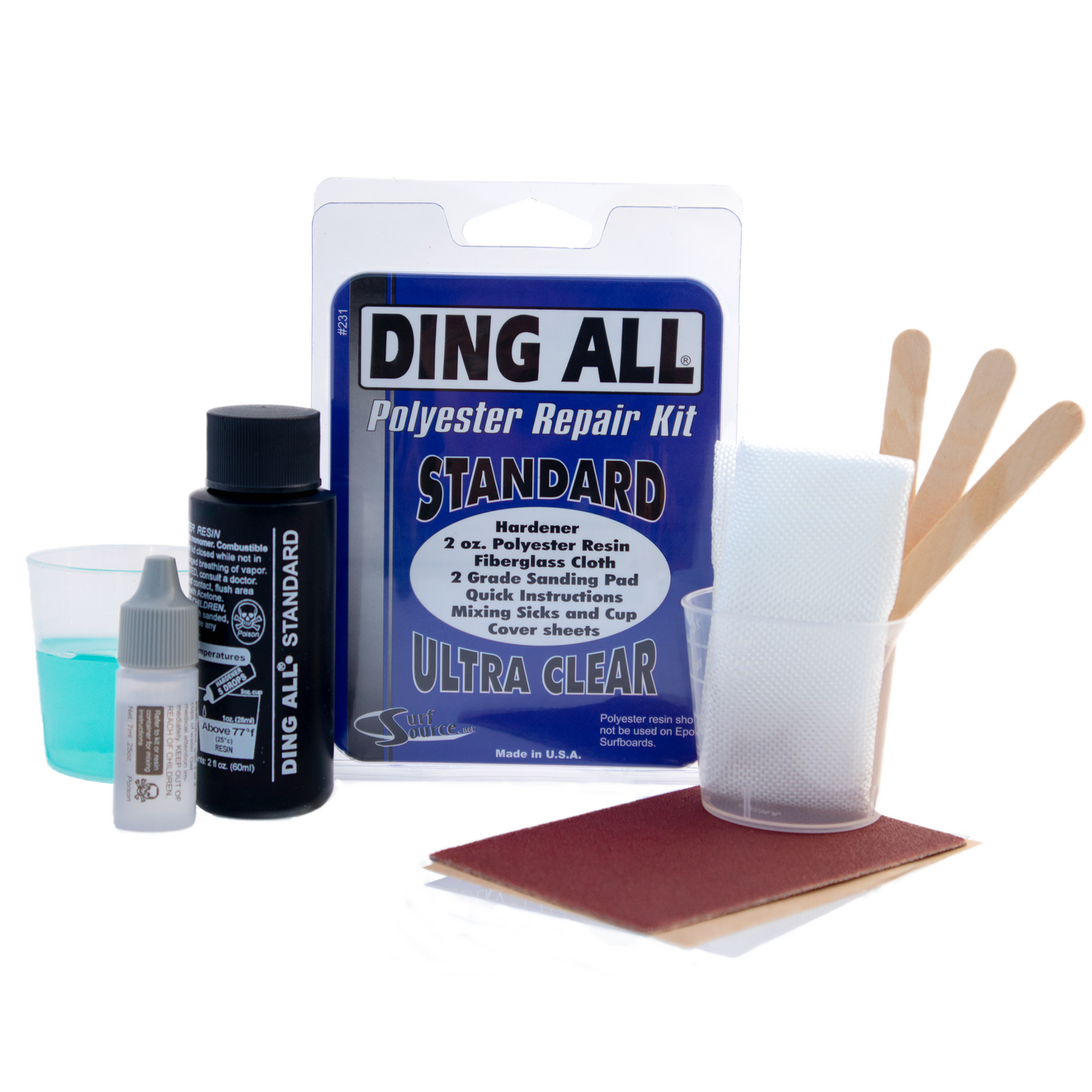 Ding All Standard Polyester Repair Kit