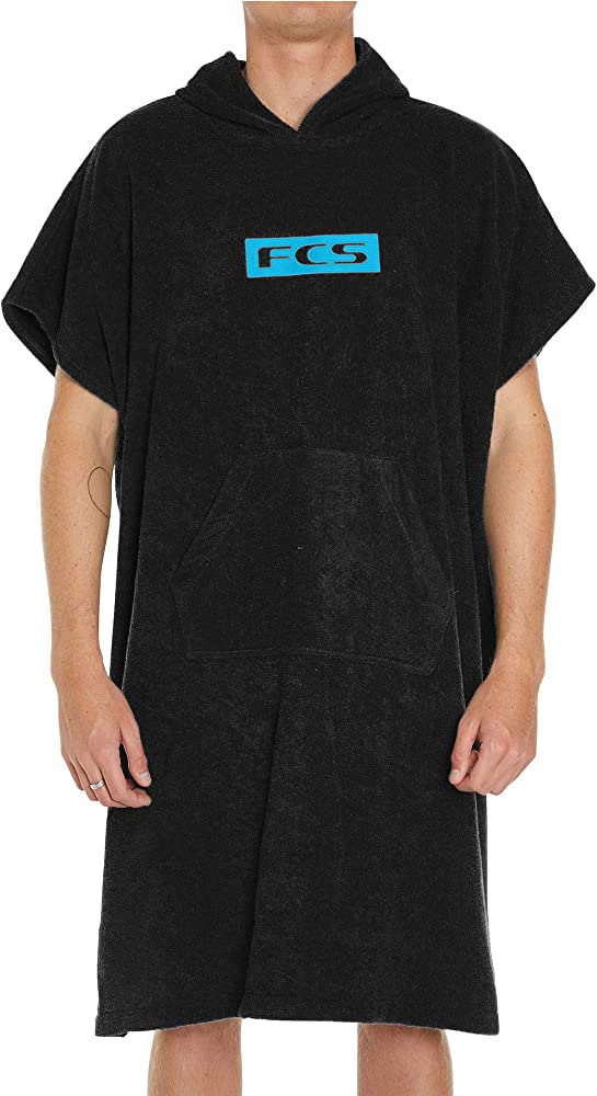 FCS Junior Towel Poncho Black