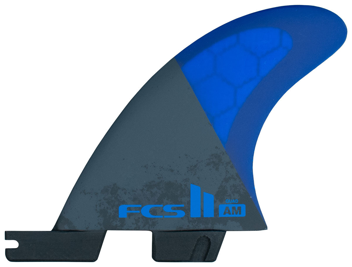 FCS 2 AM PC Medium Cobalt Tri-Quad fins