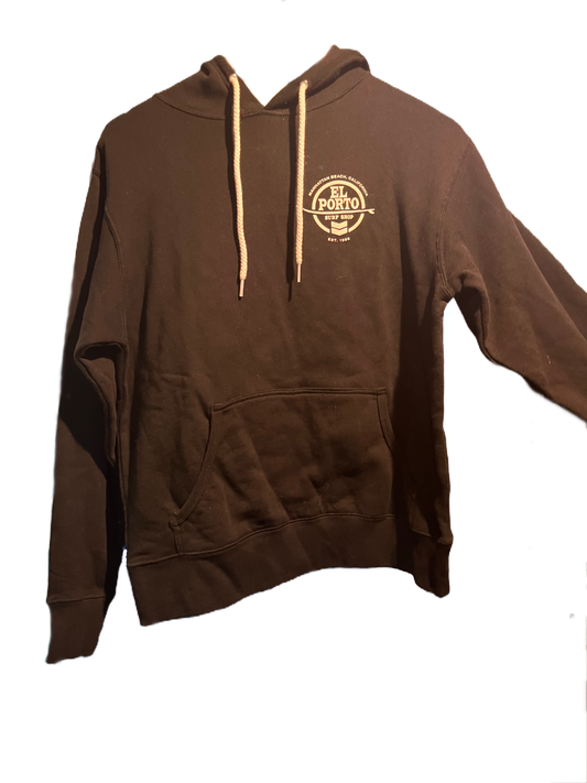 El Porto Surf Shop Circle logo Women’s Black Hoodie