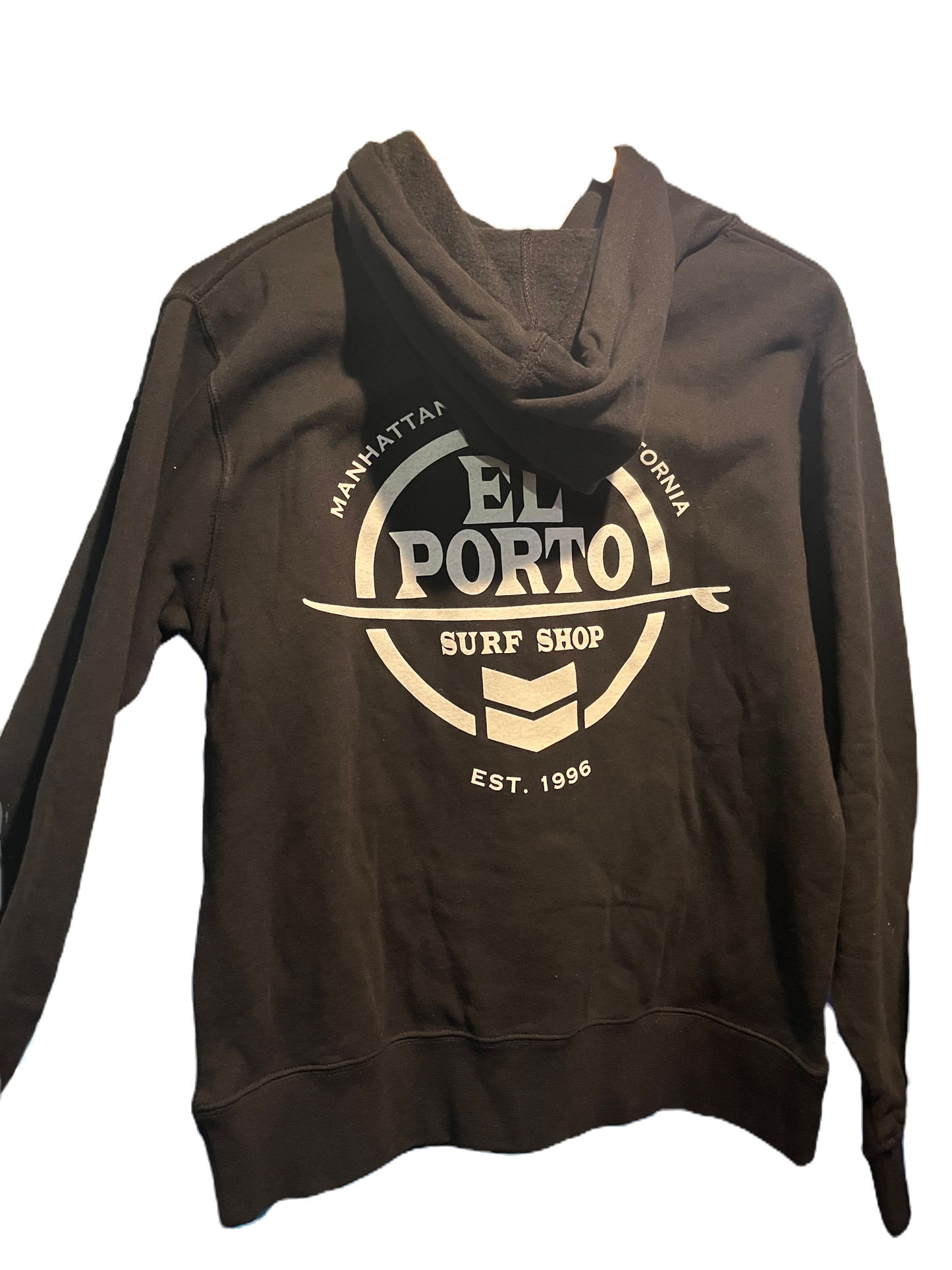 El Porto Surf Shop Circle logo Women’s Black Hoodie