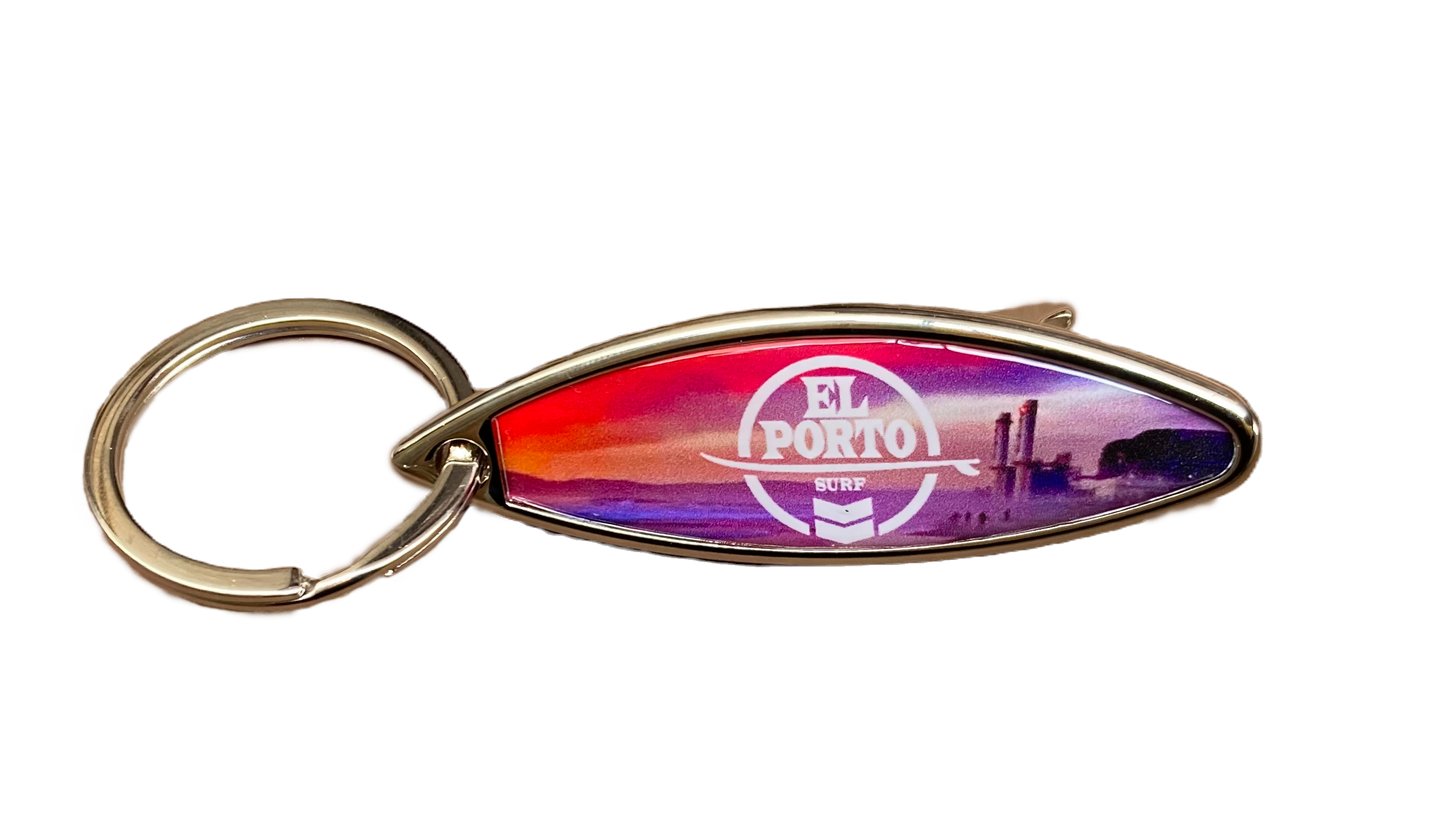 El Porto Surfboard Key Ring