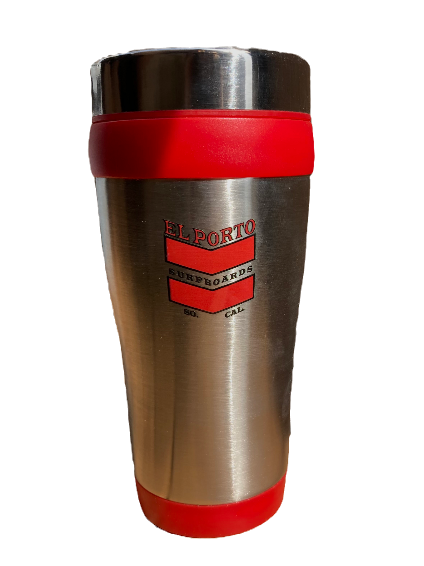 El Porto Travel Mug (Red/Grey)