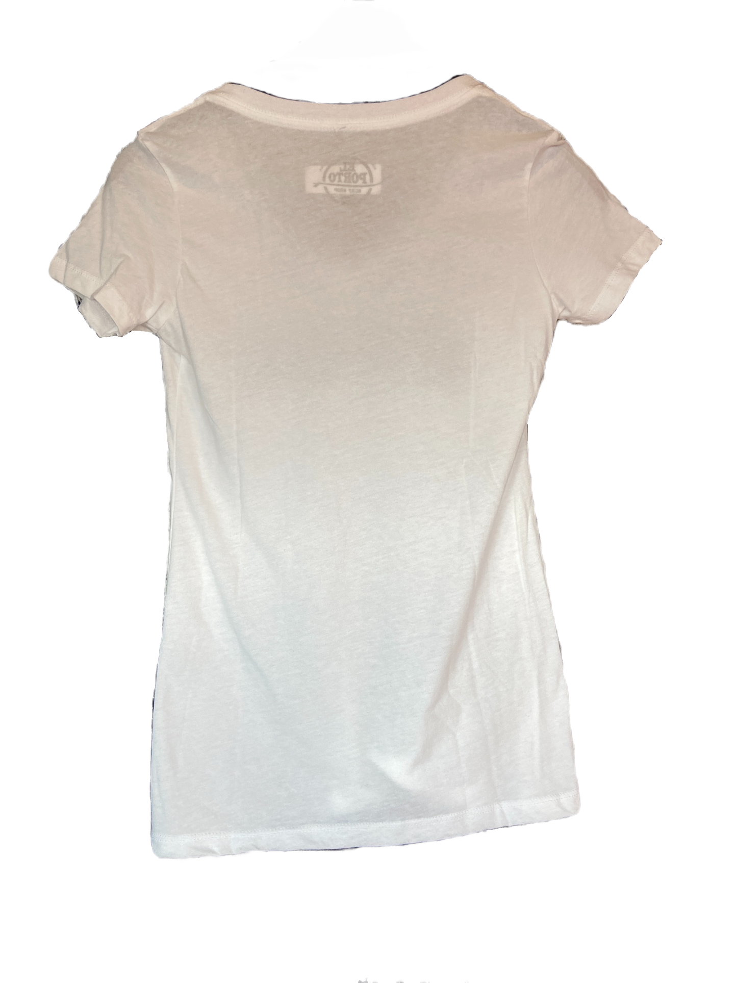 White El Porto Surf Shop circle logo t-shirt womens