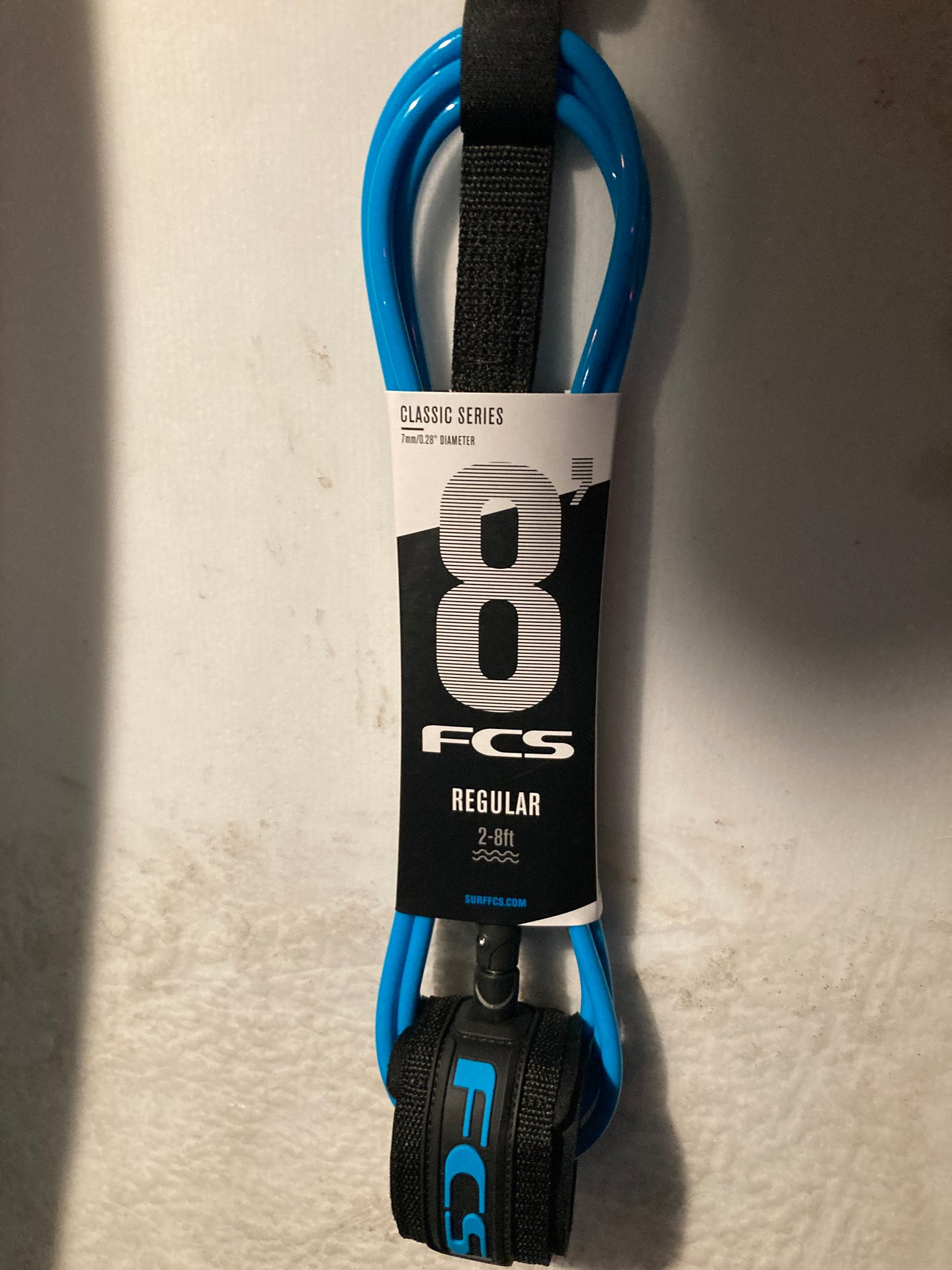 FCS 8' All Round Classic Leash Blue