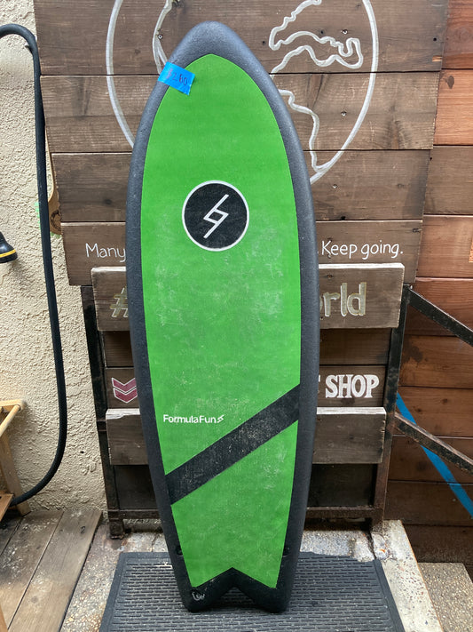 USED: Green Foamie Surfboard