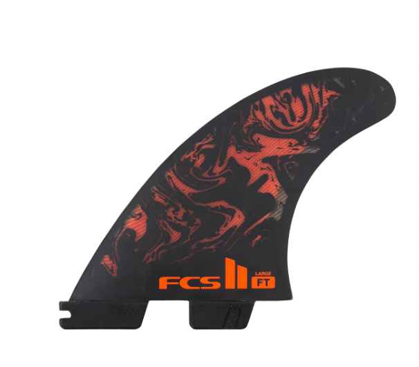 FCS II FT PC Large Black/Red Tri Fins