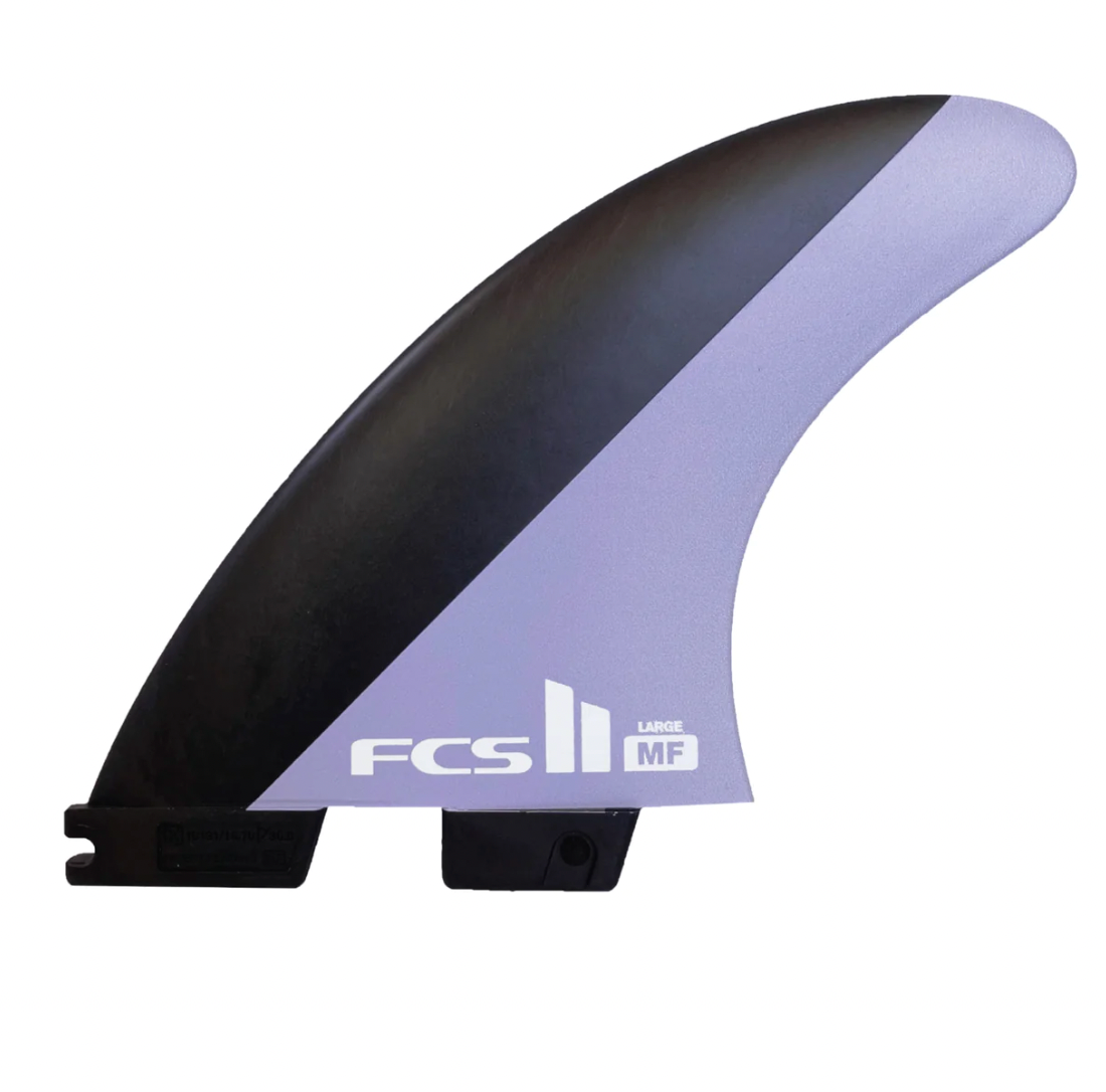 FCS II MF PC Charcoal/Lavender Medium Thruster Fins