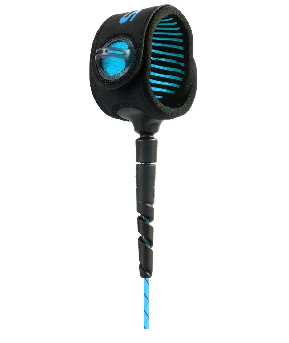 FCS Freedom Helix 6" Comp Leash Blue/Black