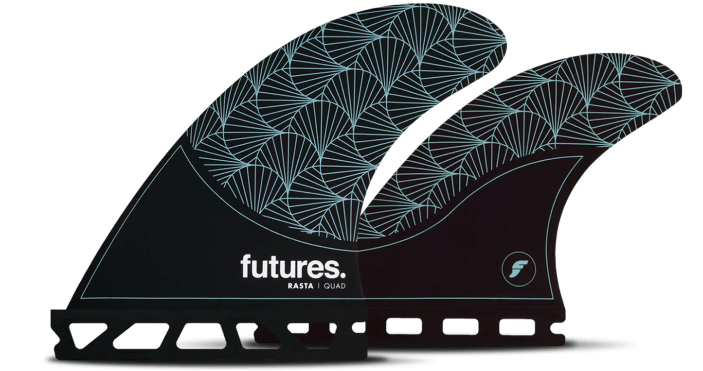 Futures Rasta HC Quad - Black/Teal