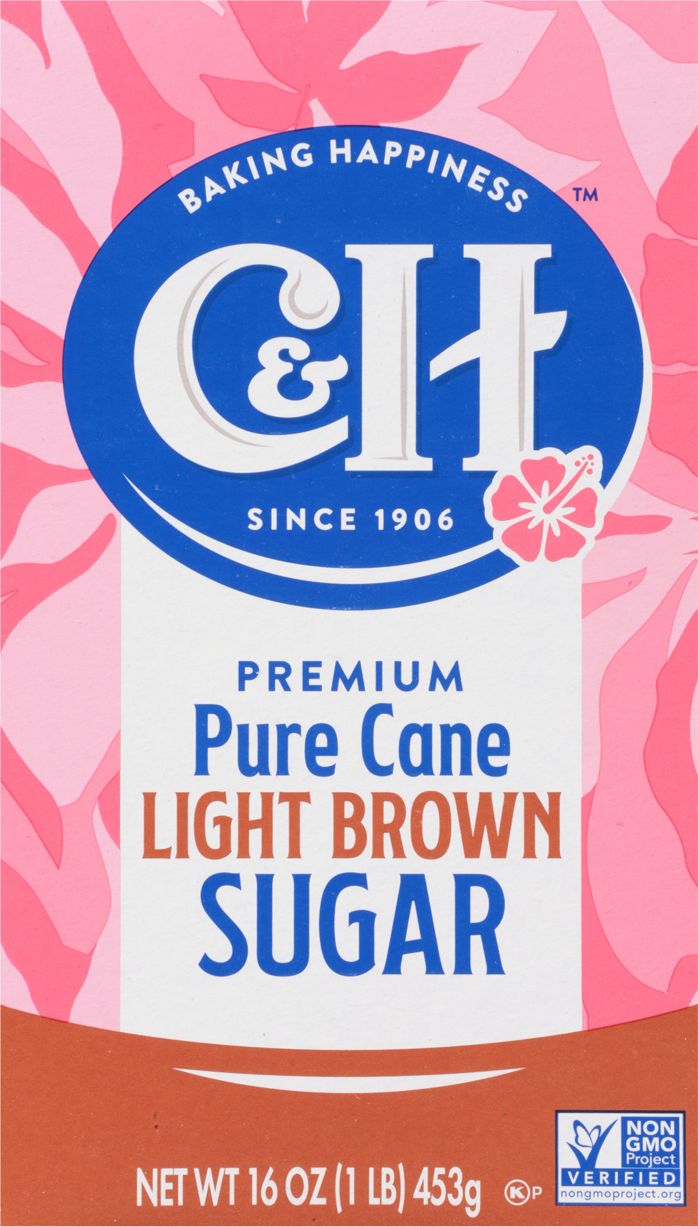 C&H Pure Cane Light Brown Sugar 16 OZ