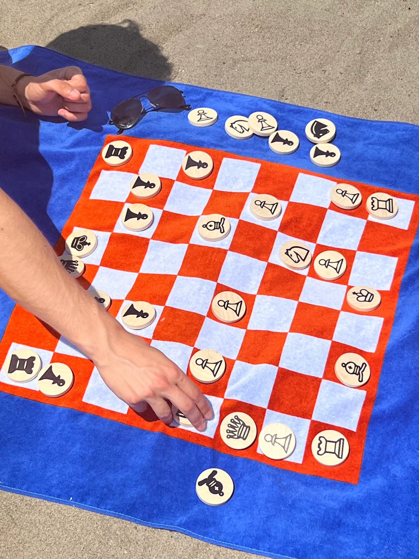 The Game Chess and Checkers Towel