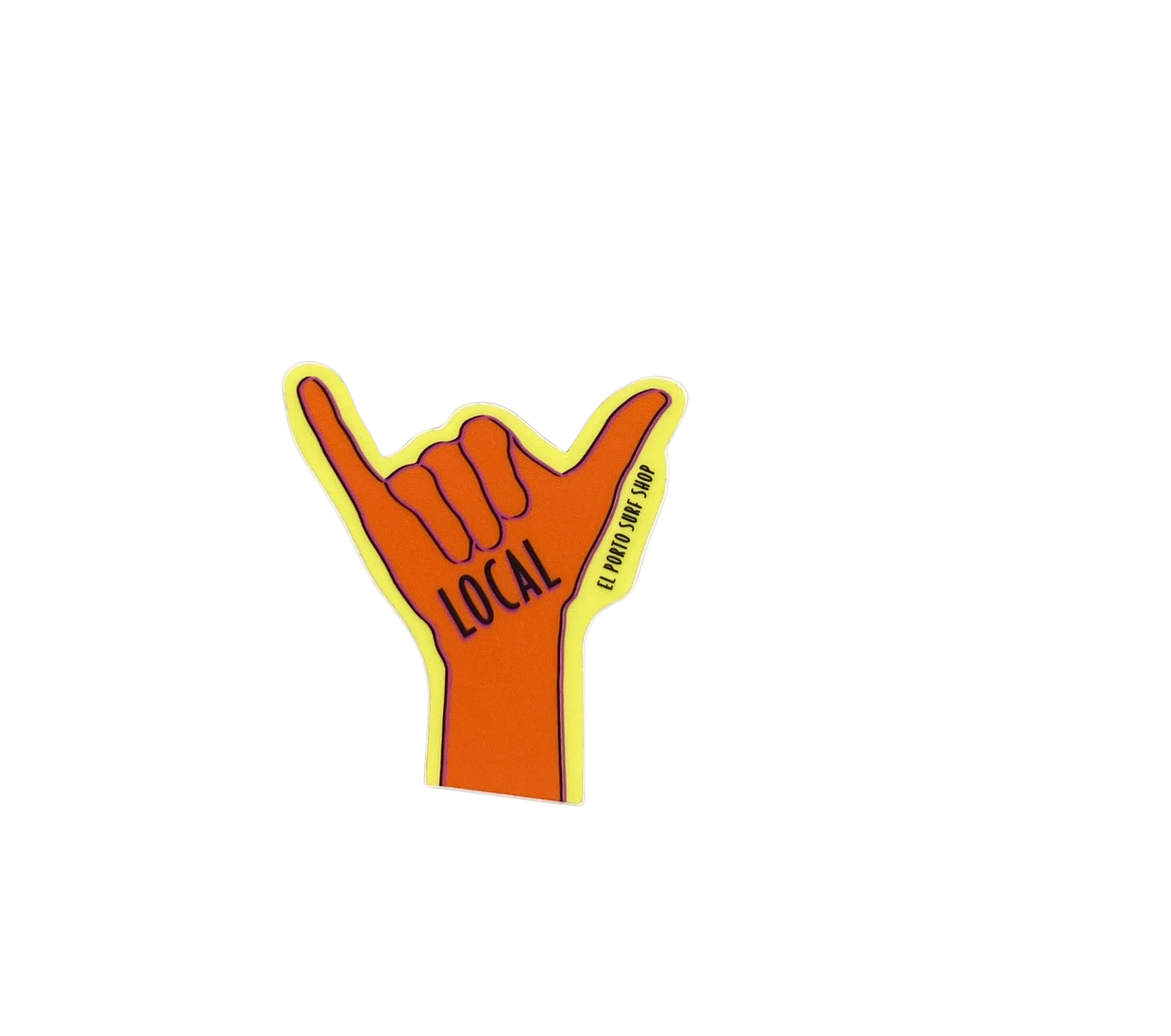Hang Loose Local Sticker