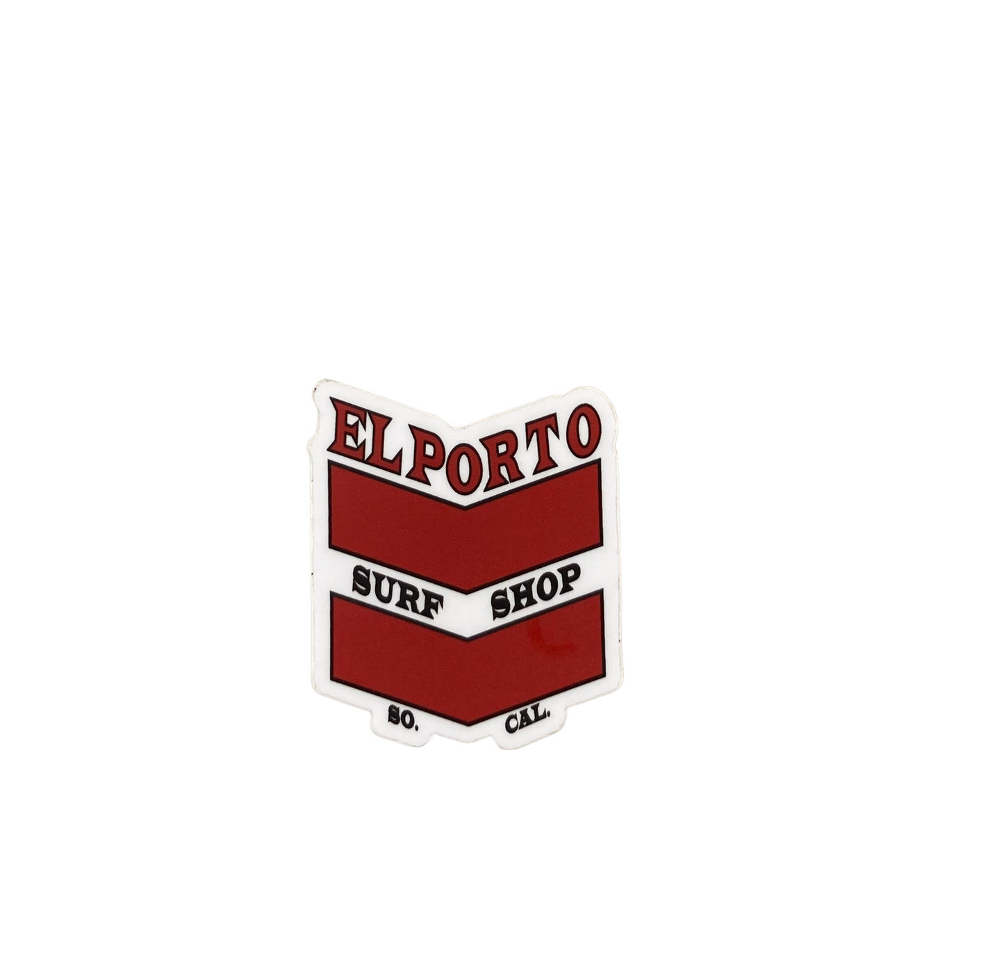 El Porto Surf Shop Sticker (red)