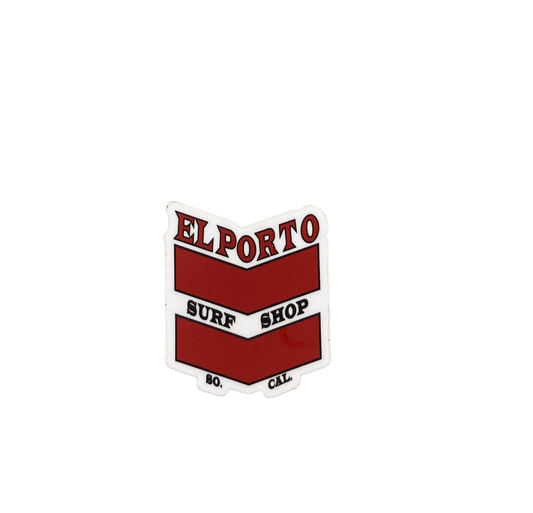 El Porto Surf Shop Sticker (red)