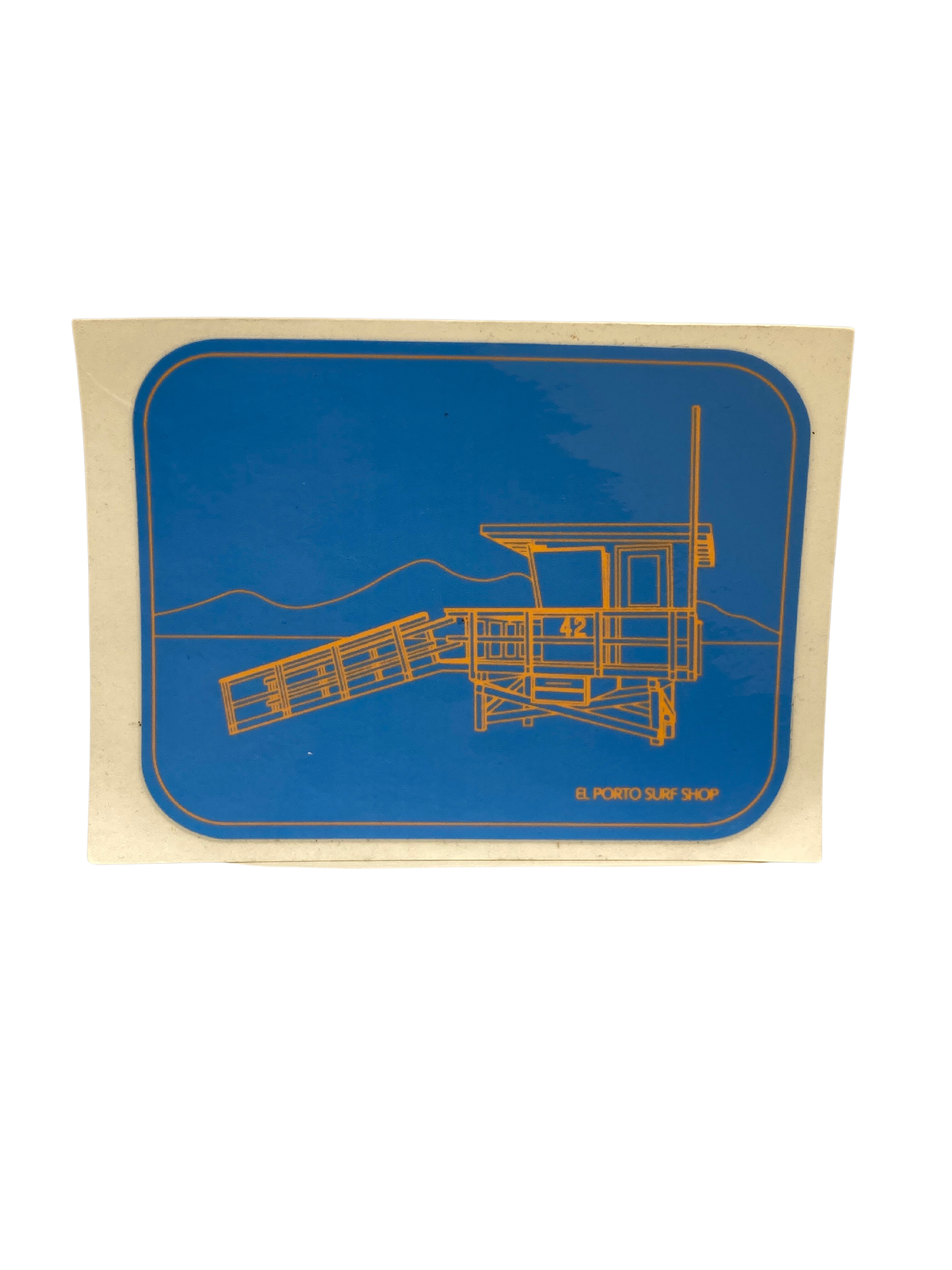 Tower 42 Sticker (Blue/Orange)