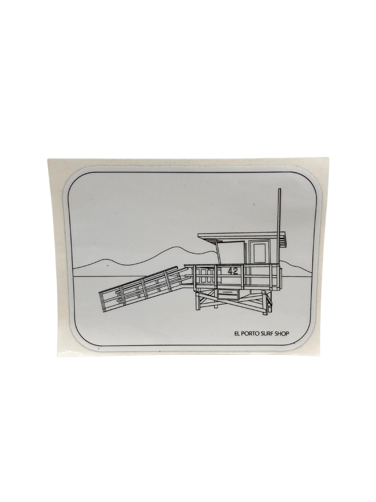 Tower 42 Sticker (White)