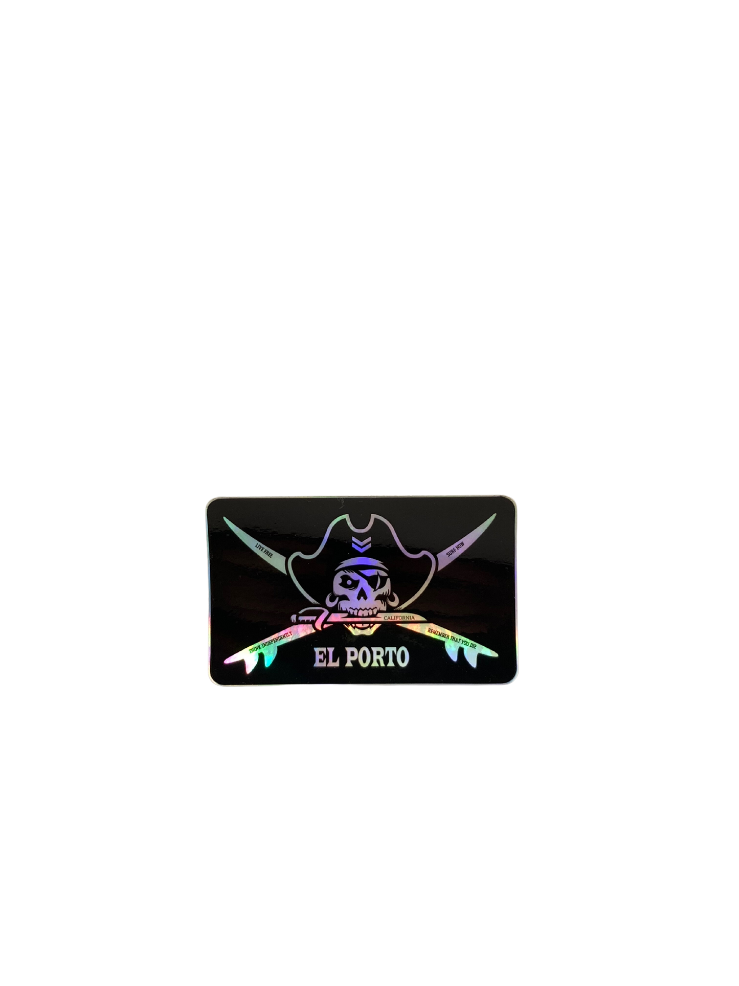 El Porto Pirate Sticker