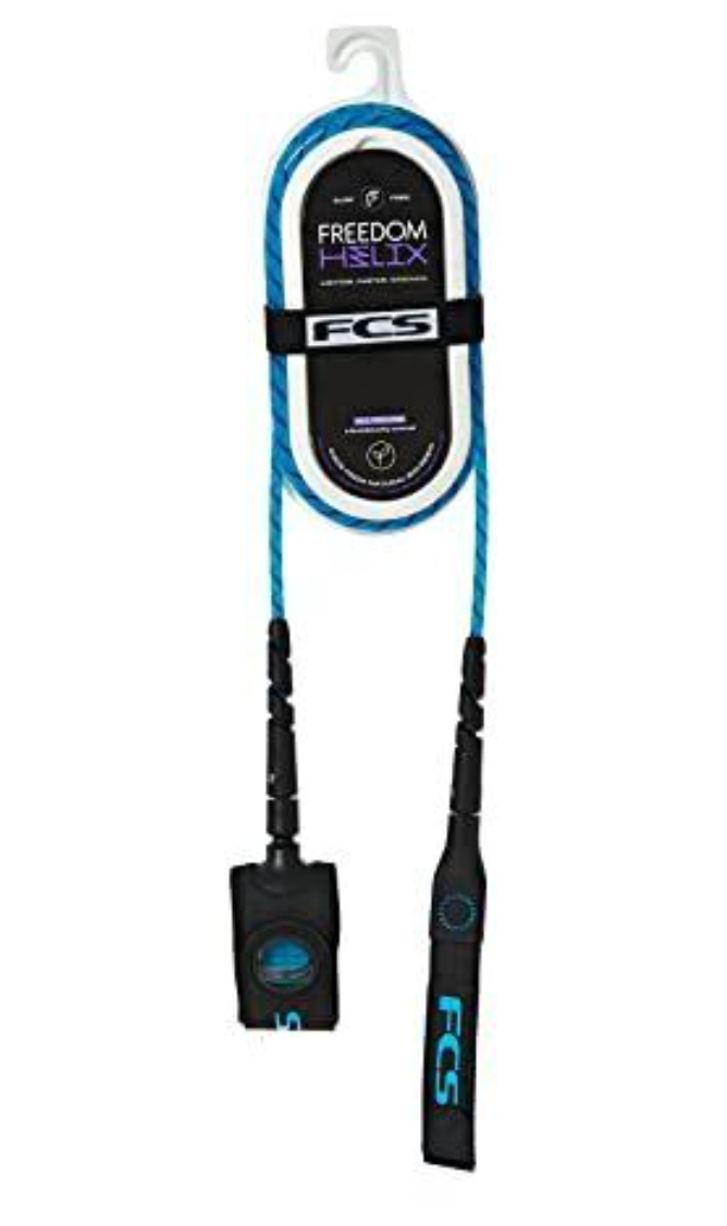 FCS 9' Freedom Helix Blue/Black Leash