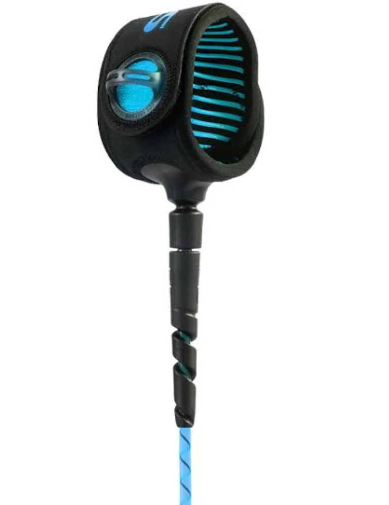 FCS 7' Freedom Helix Blue/Black Leash
