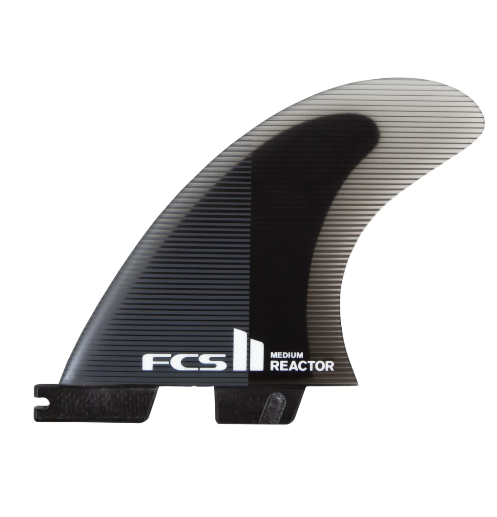 FCS II Reactor PC Medium Charcoal/Black Tri Fins