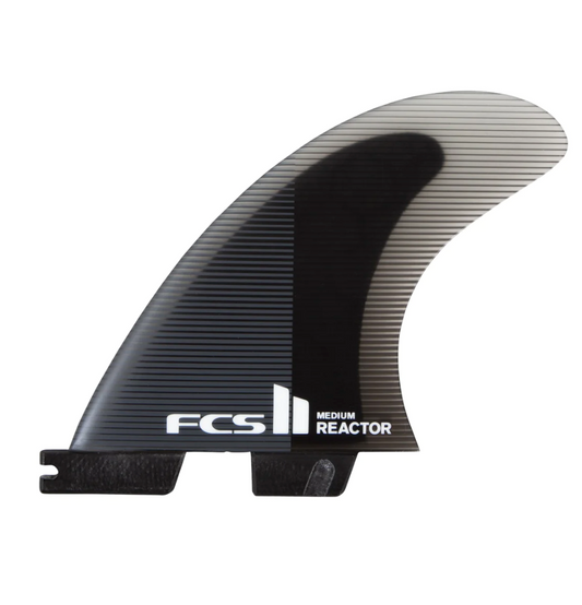 FCS II Reactor PC Medium Charcoal/Black Tri Fins