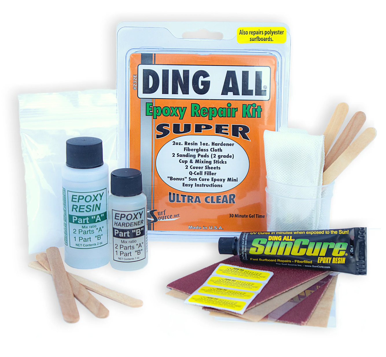 Ding All Super Epoxy Repair Kit