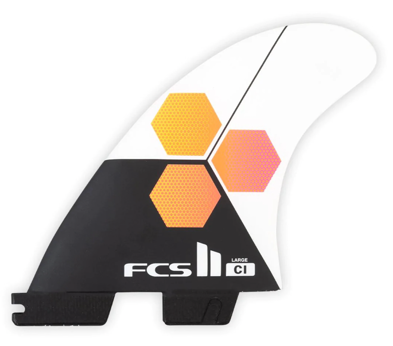 FCS II CI PC Medium White Tri Fins