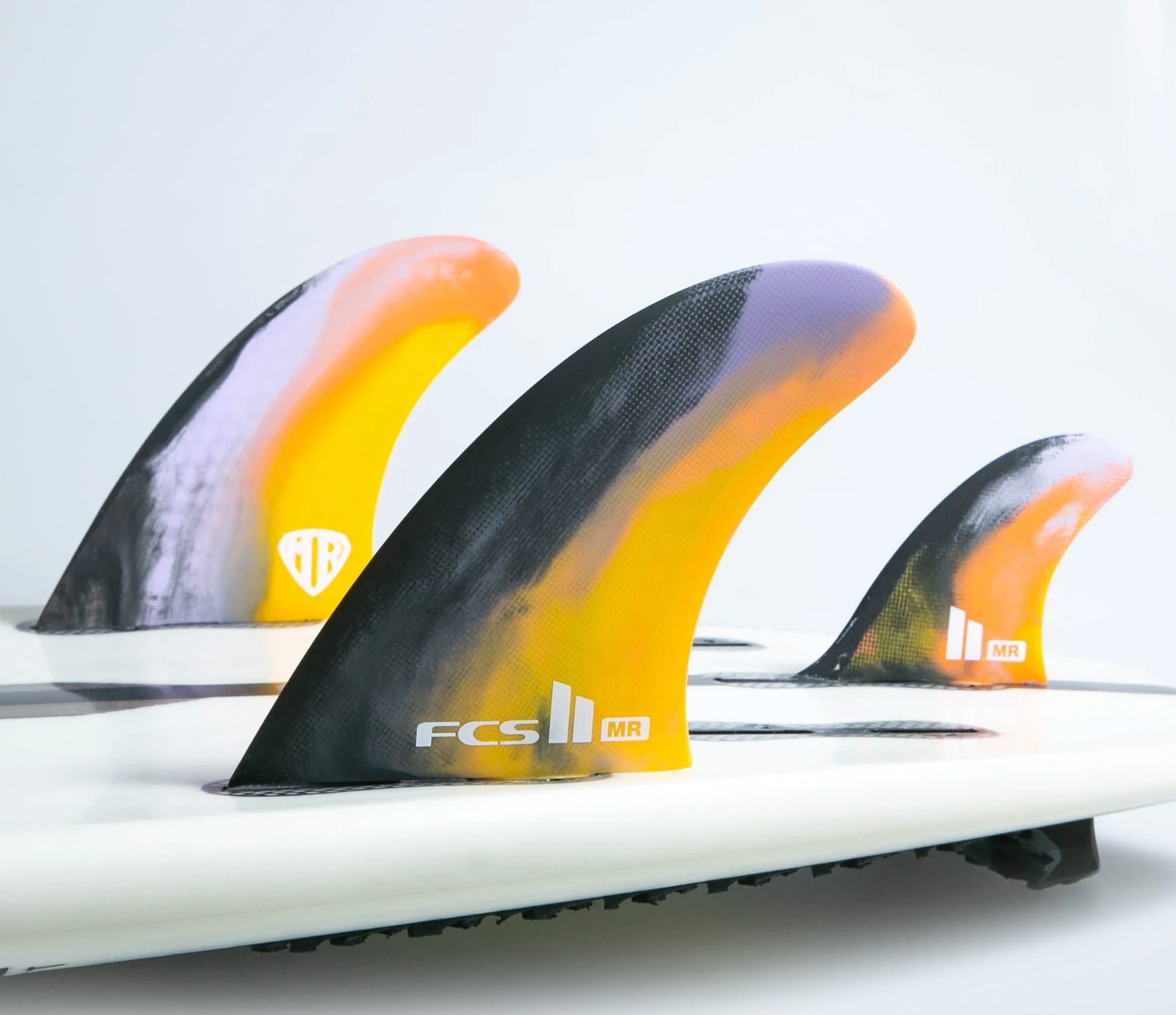 FCS II MR PC X-Large Black/Color Swirl Thruster Fins