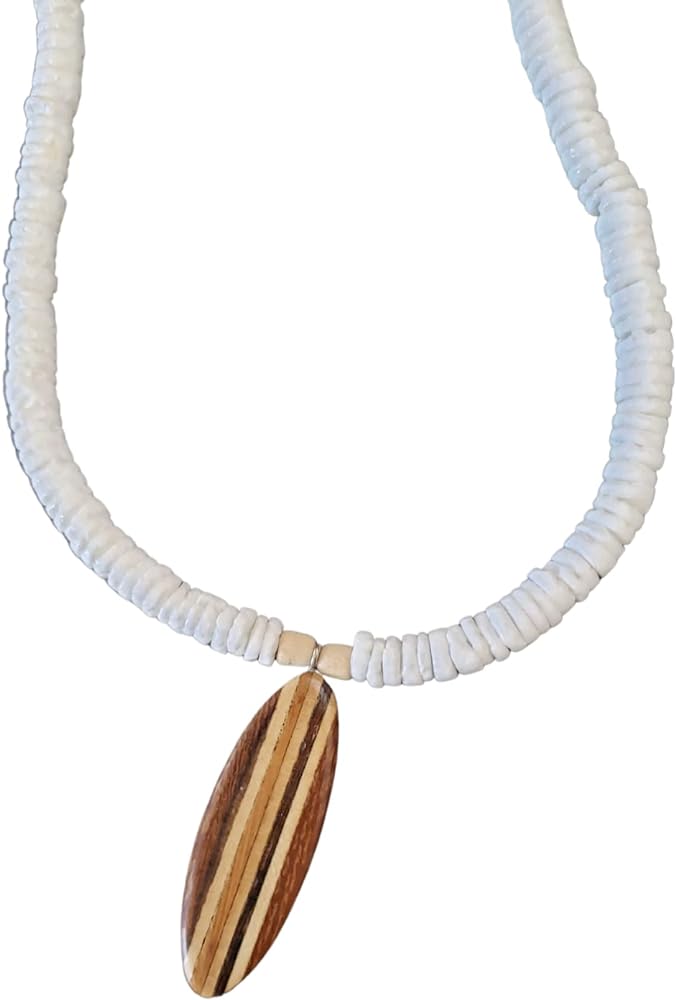 Surfboard Puka Shell Necklace