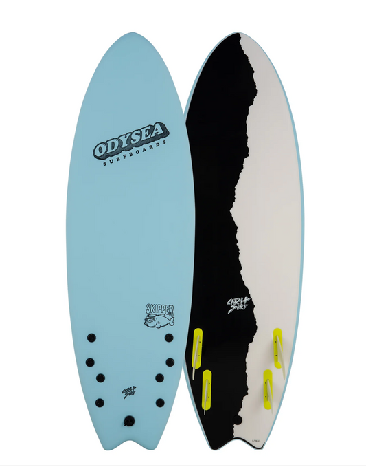 Odysea Catch Surf Skipper 5'6 Quad Sky Blue (Rent)