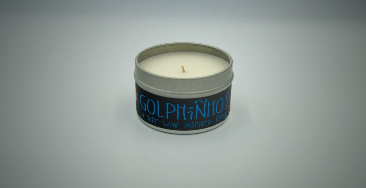 6oz Golphinhos Surf Wax Scented Candle