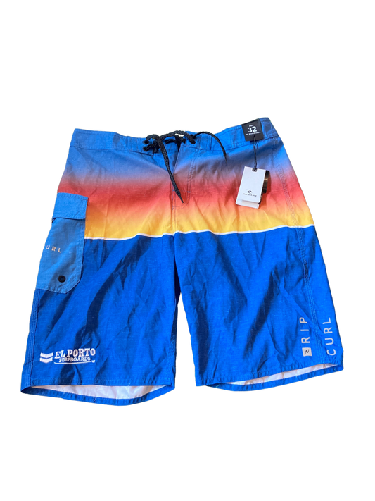 Ripcurl Dawn Patrol Boardshort Retro Blue (El Porto embroidered)