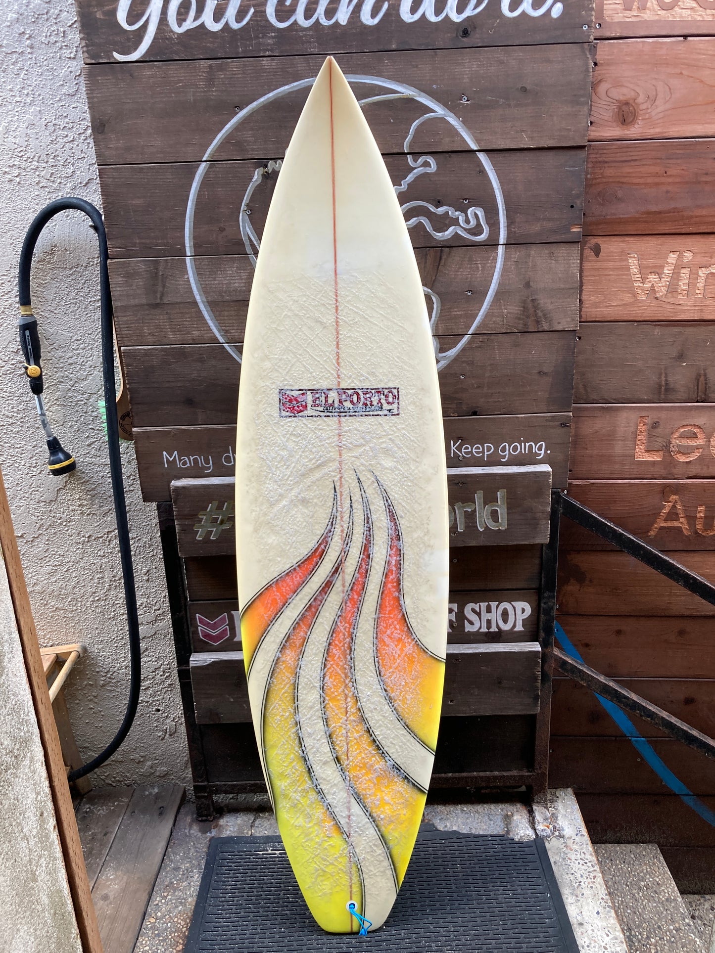 USED: El Porto Fire Thruster Surfboard