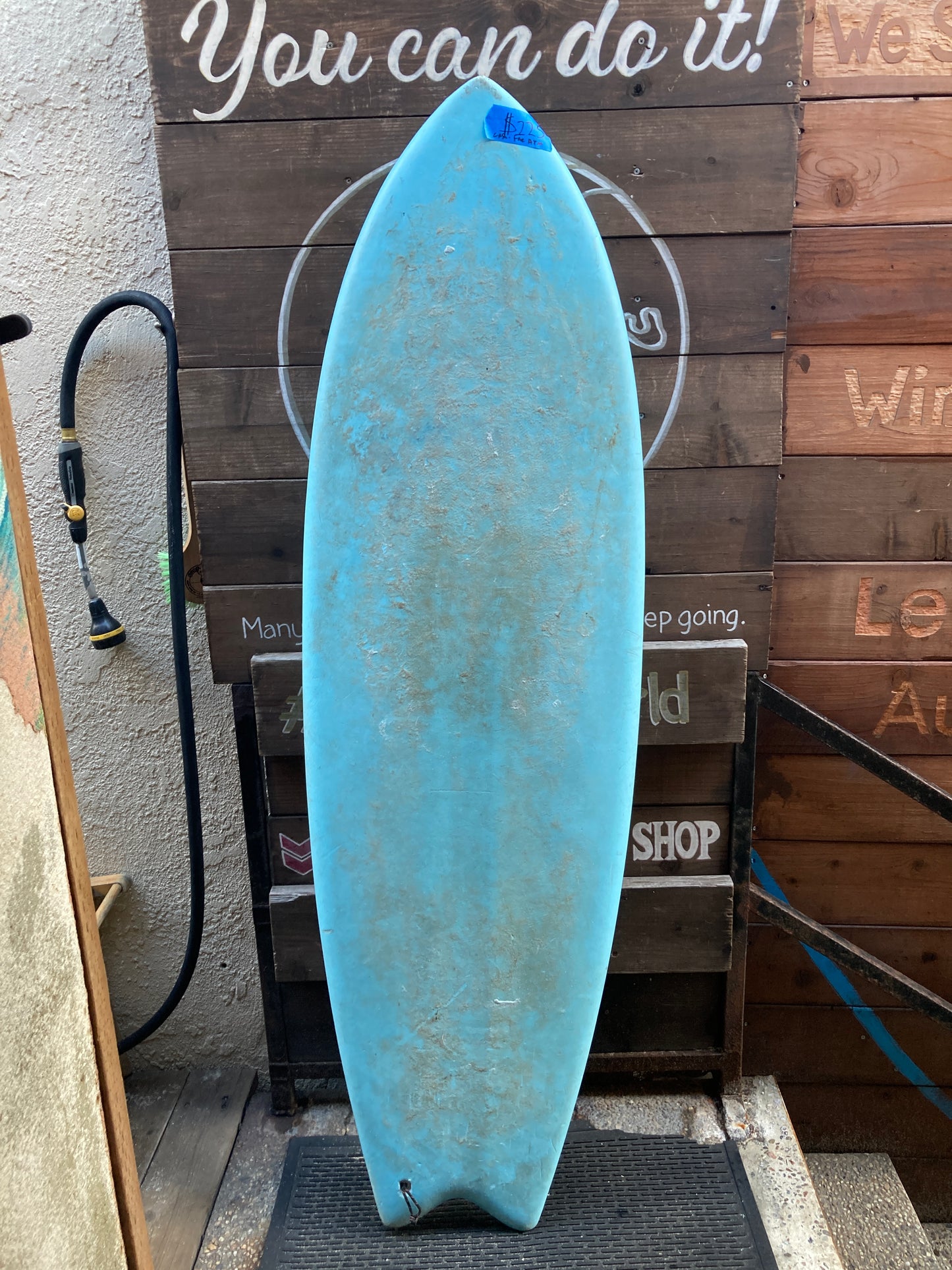 USED Blue Foamie Surfboard