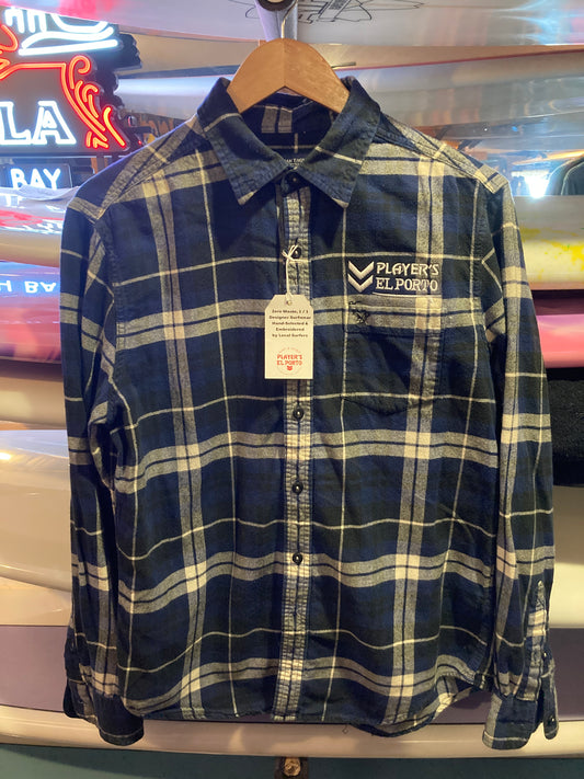 Flannel Dark Blue Black White