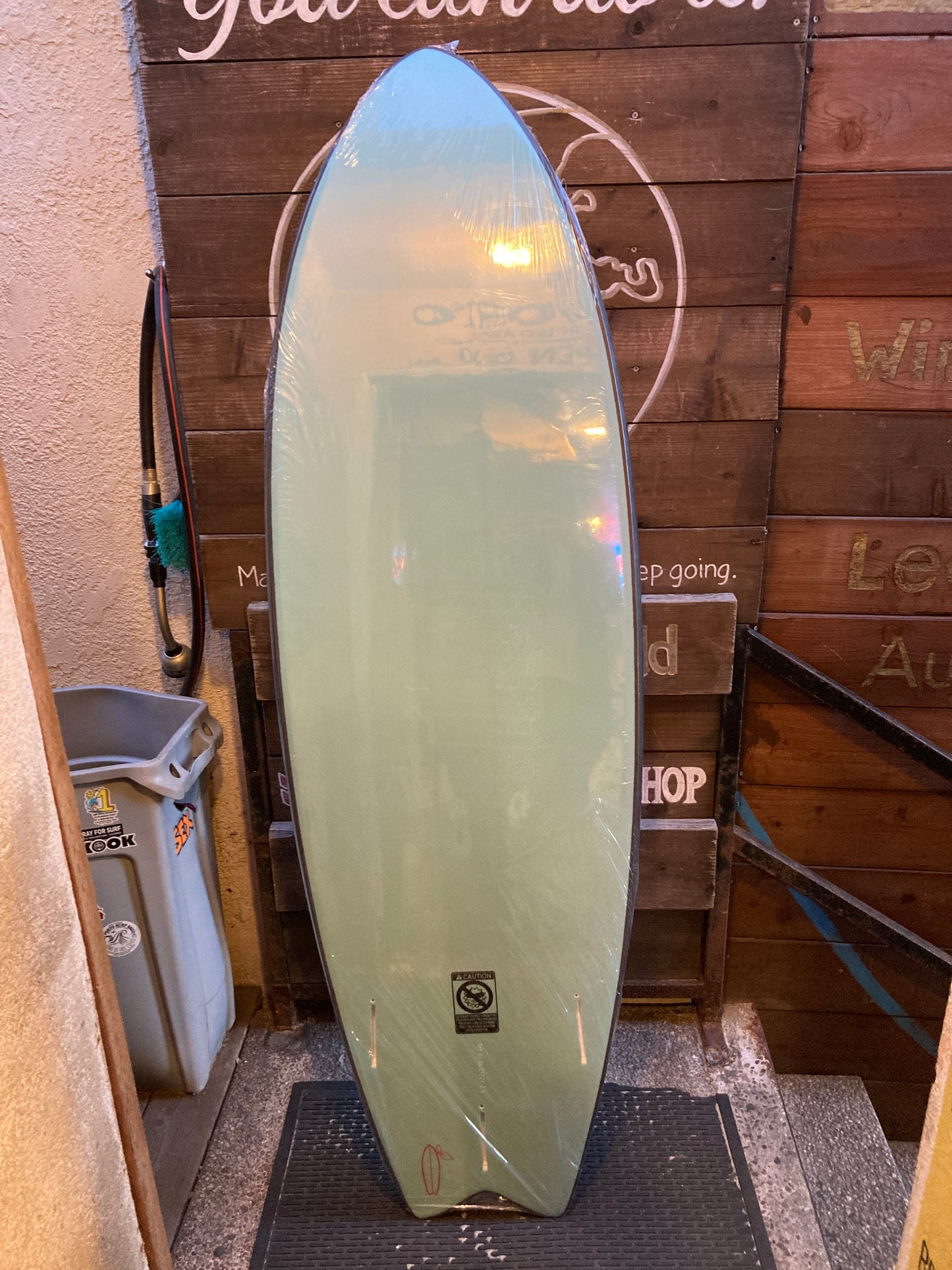 Slab Stick 6'2" Foam Board Black/Teal