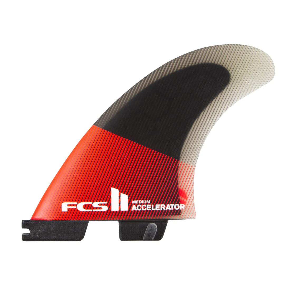 FCS II ACCELERATOR PC TRI LARGE RED/BLACK FINS