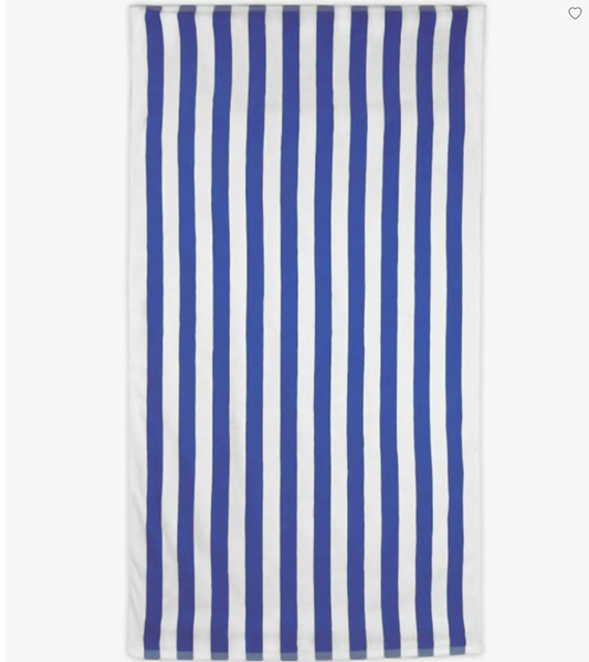 Cabana Stripe Beach Towel (Blue)