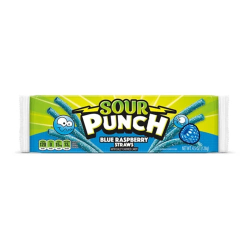 Sour Punch Straws Blue Raspberry
