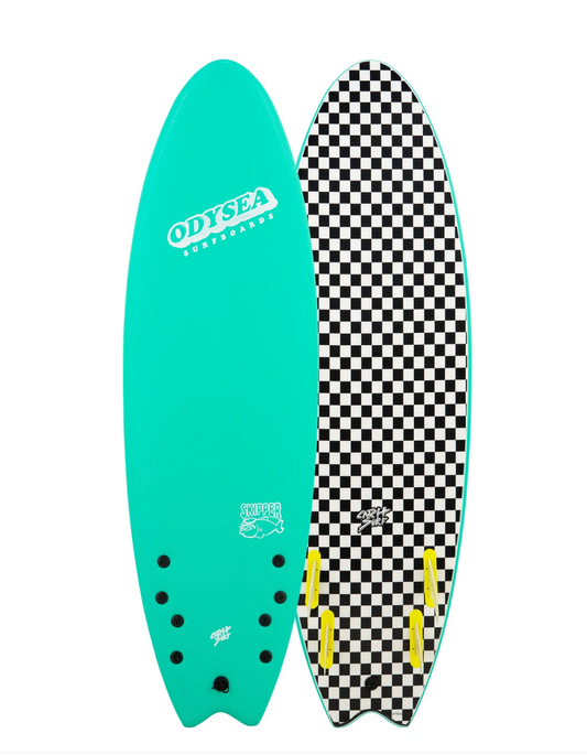 Odysea Catch Surf Skipper 6'0 Turquoise/Checkered Quad