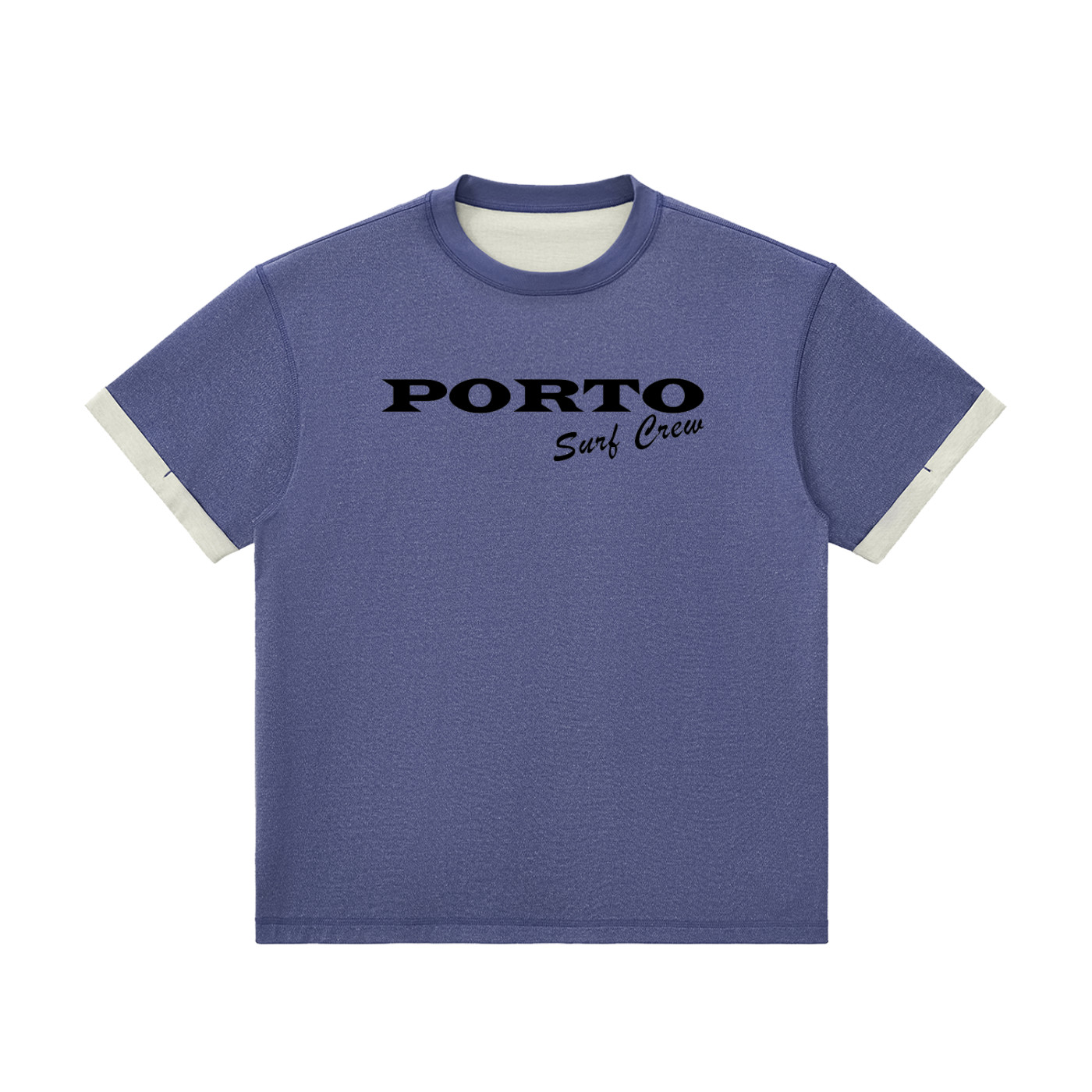 Contrast Cuff Cuffed T-Shirt