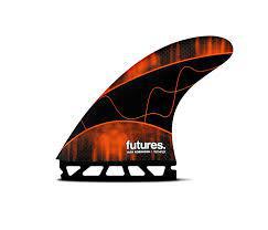 Futures Jack Robinson Large Techflex Thruster - Black/Orange