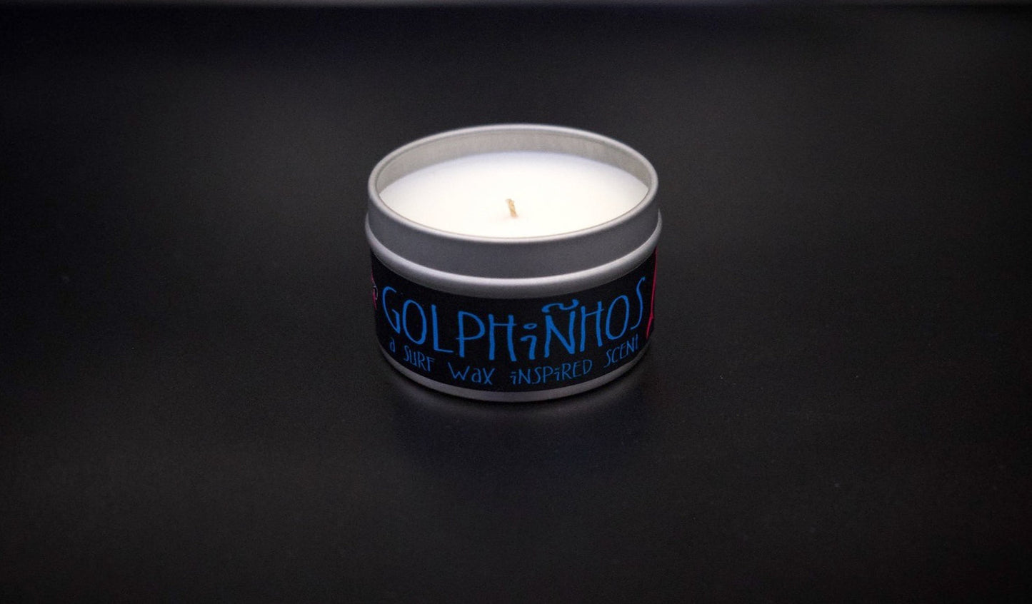 6oz Golphinhos Surf Wax Scented Candle