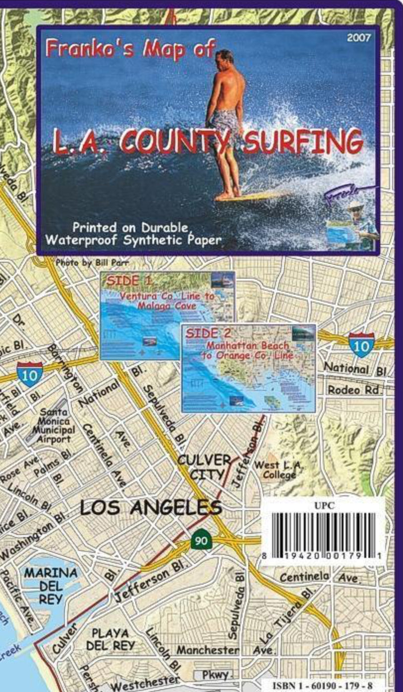 L.A. County Surfing Map
