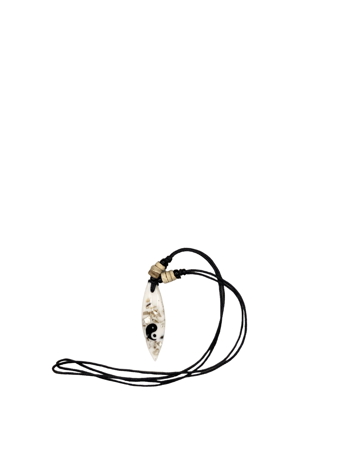 Yin Yang Necklace (White)