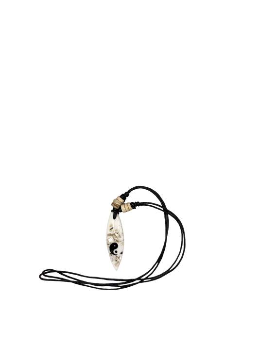 Yin Yang Necklace (White)