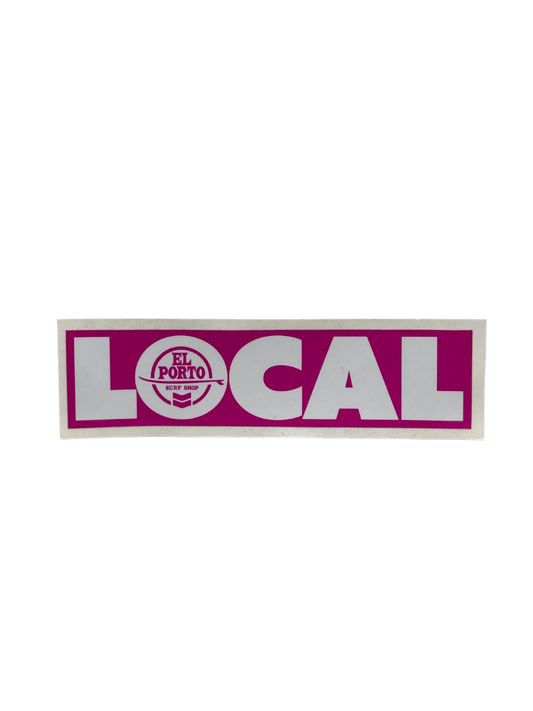 El Porto Local Sticker (Pink)
